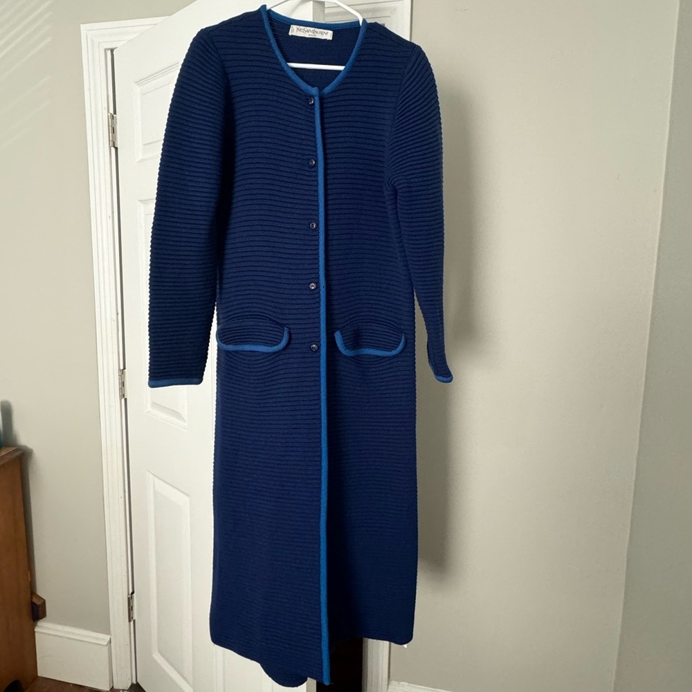 Yves St. Laurent Vintage Overcoat Cardigan